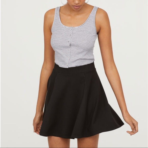 Black Circle Skater Skirt - Picture 3 of 5